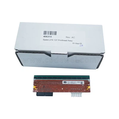 Đầu in gốc cho các bộ phận của máy in nhãn nhiệt Videojet 9550 LPA dự phòng 406315 107mm Đầu in
